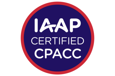 IAAP Certified CPACC badge
